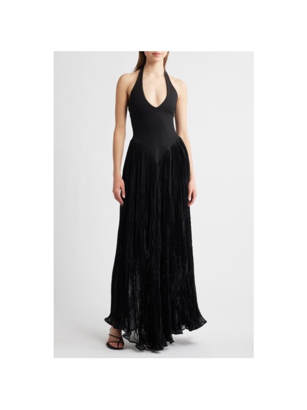 NWOT Delfi Collective Rowena black Halter Dress size S